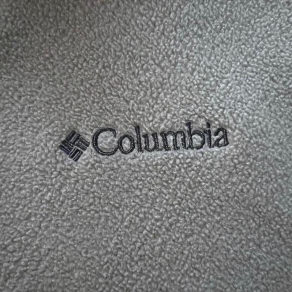 Columbia men’s size large tan fleece vest Full Zip up - Picture 7 of 7